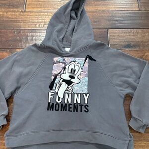 Zara Gray Hoodie with Sequin Cartoon Design girls size 11/12